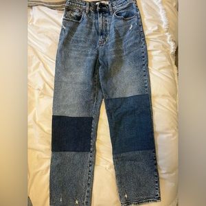 Abercrombie Ankle Straight Ultra High Rise Jeans